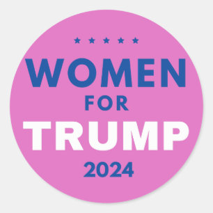 Vrouwen voor Trump Ronde Sticker