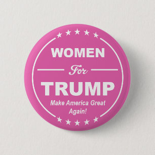 VROUWEN VOOR TRUMP! Roze patriot! Meiskracht! GOP  Ronde Button 5,7 Cm