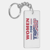 Vrouwen voor Trump Sleutelhanger (Voorkant Links)