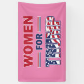 Vrouwen voor Trump Spandoek (Verticaal)