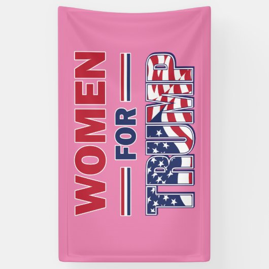Vrouwen voor Trump Spandoek (Verticaal)