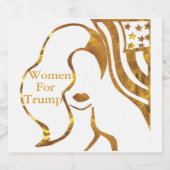 VROUWEN VOOR TRUMP SPARKLING WIJNETIKET (Enkel label)