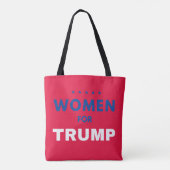Vrouwen voor Trump Tote Bag (Achterkant)