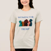 Vrouwen voor Trump Tri-Blend Shirt (Voorkant)