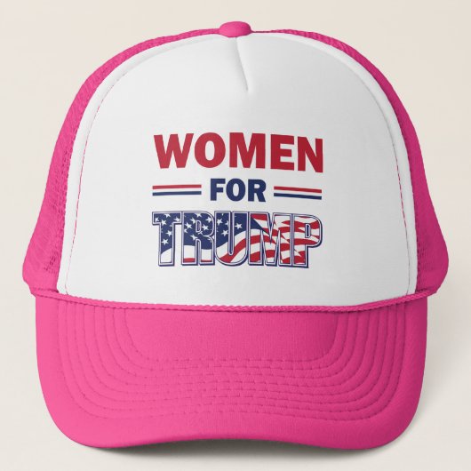 Vrouwen voor Trump Trucker Pet (Voorkant)