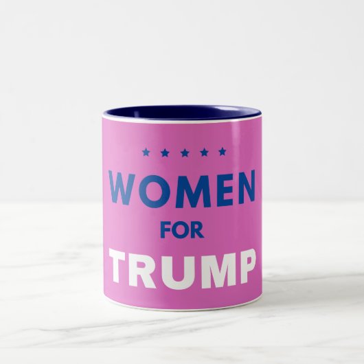 Vrouwen voor Trump Tweekleurige Koffiemok (Center)