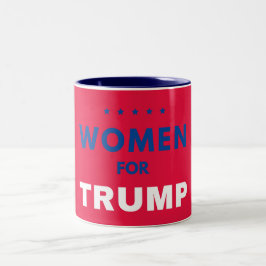 Vrouwen voor Trump Tweekleurige Koffiemok