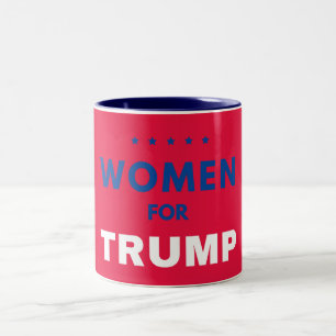 Vrouwen voor Trump Tweekleurige Koffiemok