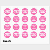 Vrouwen voor Trump verkiezing MAGA roze Ronde Sticker (Vel)