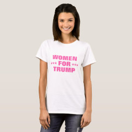 Vrouwen voor Trump verkiezing MAGA roze T-shirt