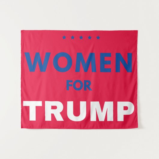 Vrouwen voor Trump Wandkleed (Voorkant (horizontaal))