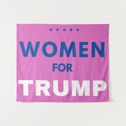 Vrouwen voor Trump Wandkleed (Voorkant (horizontaal))