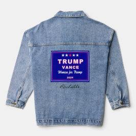Vrouwen voor Trump Watch Party 2024 Denim Jacket