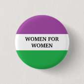 Vrouwen voor vrouwen ronde button 3,2 cm (Voorkant)