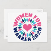 Vrouwen voor Warren 2020 Briefkaart (Voorkant / Achterkant)