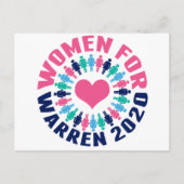 Vrouwen voor Warren 2020 Briefkaart (Voorkant)