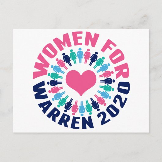 Vrouwen voor Warren 2020 Briefkaart (Voorkant)