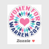 Vrouwen voor Warren 2020 Sticker (Vel)