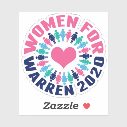 Vrouwen voor Warren 2020 Sticker (Vel)