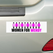Vrouwen voor Wendy Bumpersticker (Op auto)