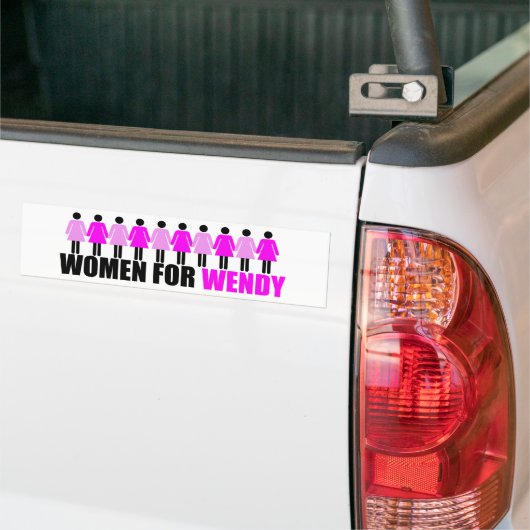 Vrouwen voor Wendy Bumpersticker (Op Truck)