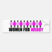 Vrouwen voor Wendy Bumpersticker (Voorkant)