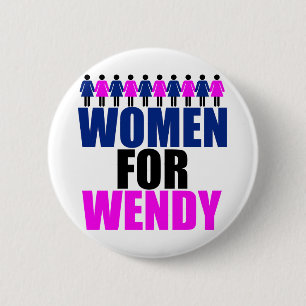 Vrouwen voor Wendy Ronde Button 5,7 Cm