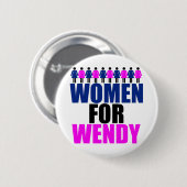 Vrouwen voor Wendy Ronde Button 5,7 Cm (Voorkant /achterkant)