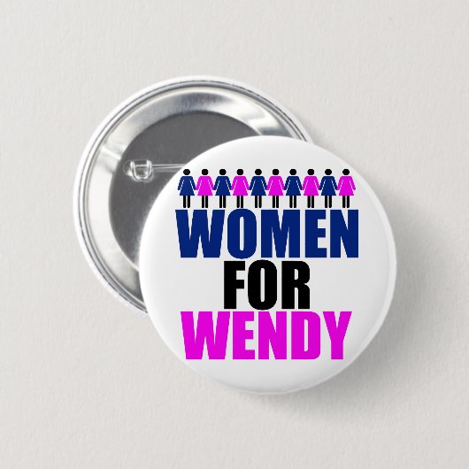 Vrouwen voor Wendy Ronde Button 5,7 Cm (Voorkant /achterkant)