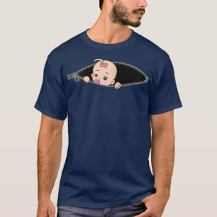 Vrouwen voor zwangere vrouw grappige baby in buikd t-shirt