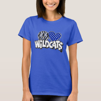 VROUWEN VREDE houdt van Wildcats Royal SS T-shirt