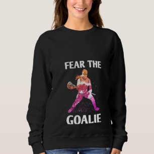 Vrouwen vrezen de Goalie Lacrosse Stick en Helmet  Trui