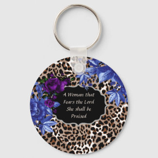 Vrouwen vrezen de 'Lord Animal Print Key'-keten Sleutelhanger