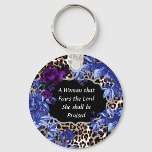 Vrouwen vrezen de 'Lord Animal Print Key'-keten Sleutelhanger