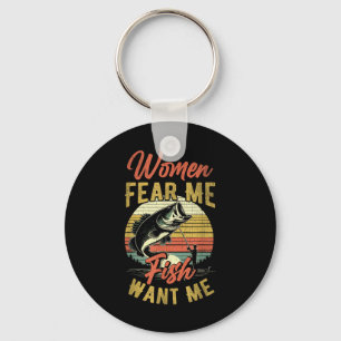 Vrouwen Vrezen Me Vissen Willen Me Grappig Vissen Sleutelhanger