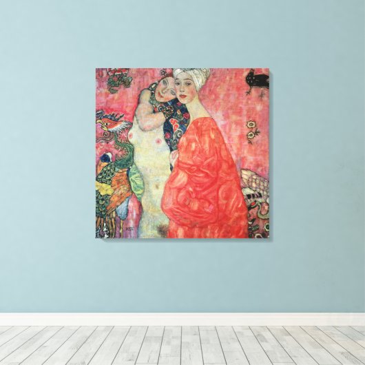 Vrouwen Vrienden, 1916-17 Canvas Afdruk (Insitu (Houten vloer))