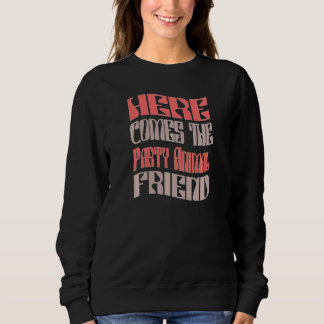 Vrouwen Vriendin Feest Dier Retro Bijpassend Vrijg Trui