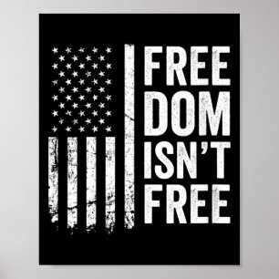 Vrouwen vrijheid is niet - veterans dag patriottis poster