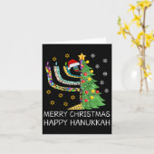 Vrouwen Vrolijk Kerstfeest Gelukkig Chanoeka Joods Kaart (Gele Bloem)