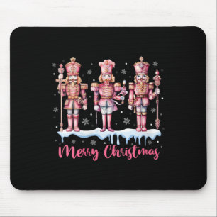 Vrouwen Vrolijk Kerstmis Roze Notenkraker Squad Xm Muismat