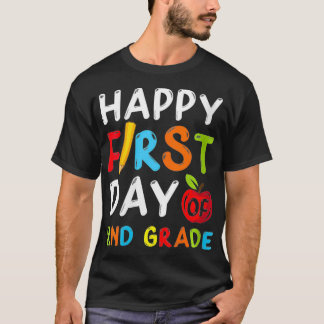 Vrouwen vrolijke eerste dag van de tweede klas t-shirt
