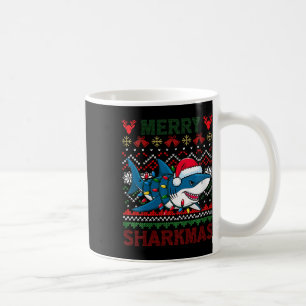Vrouwen Vrolijke Sharkmas Lelijke Kersthaai Santa  Koffiemok