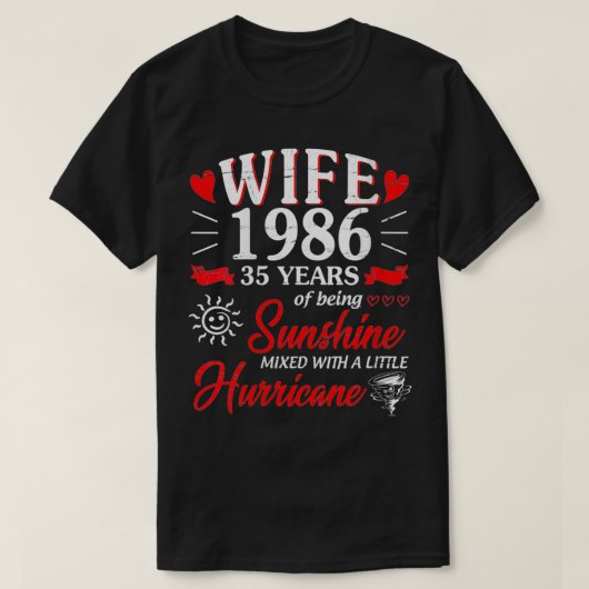 Vrouwen vrouw 1986 35 jaar zonneschijn vermengd me t-shirt (Design voorkant)
