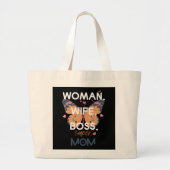 Vrouwen, vrouw, baas, super mam grote tote bag (Voorkant)