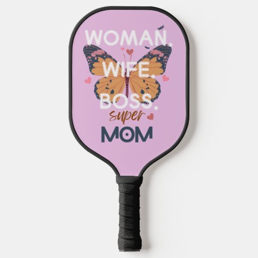 Vrouwen, vrouw, baas, super mam pickleball paddle