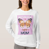 Vrouwen, vrouw, baas, super mam t-shirt (Voorkant)