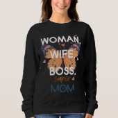 Vrouwen, vrouw, baas, super mam trui (Voorkant)