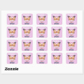 Vrouwen, vrouw, baas, super mam vierkante sticker (Vel)