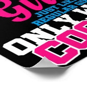 Vrouwen Vrouw Coach Funny Poster (Hoek)