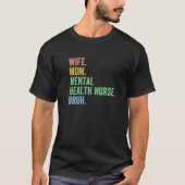 Vrouwen vrouw mama Geestelijke gezondheid Zonnever T-shirt (Voorkant)